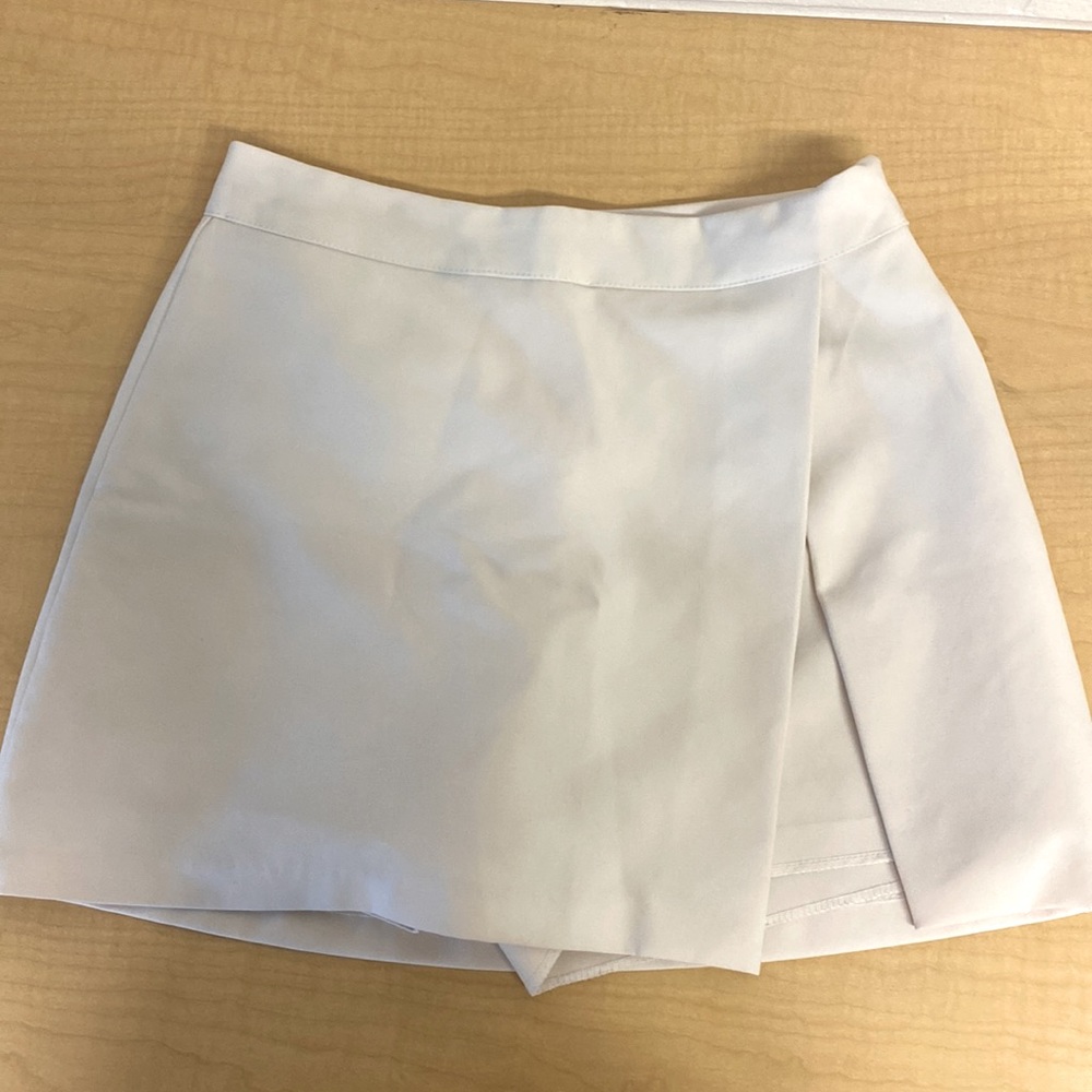 Korean brand high quality A-line mini skirt with pants under